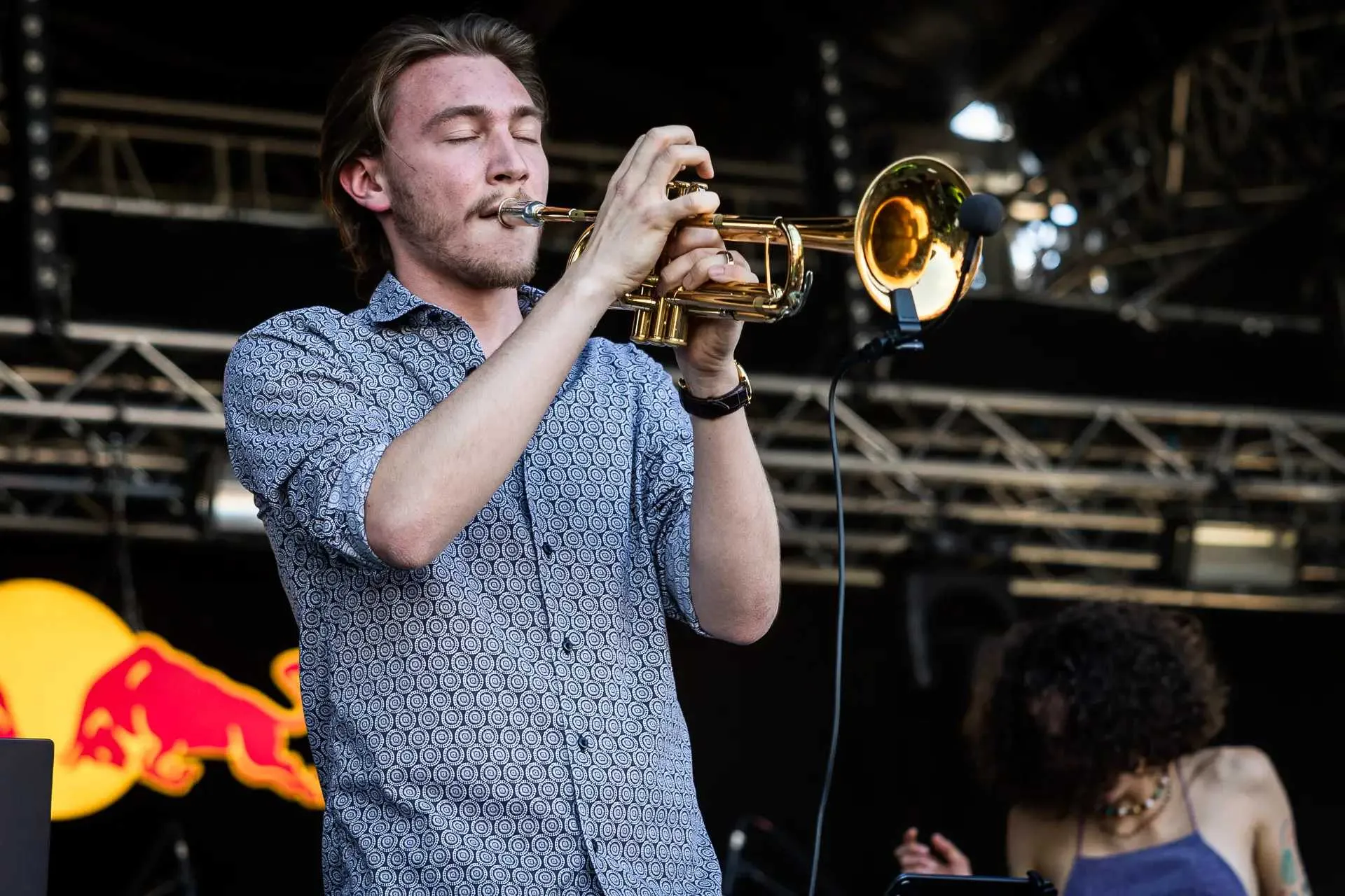 Trompete auf der Red Bull Stage beim Nova Rock